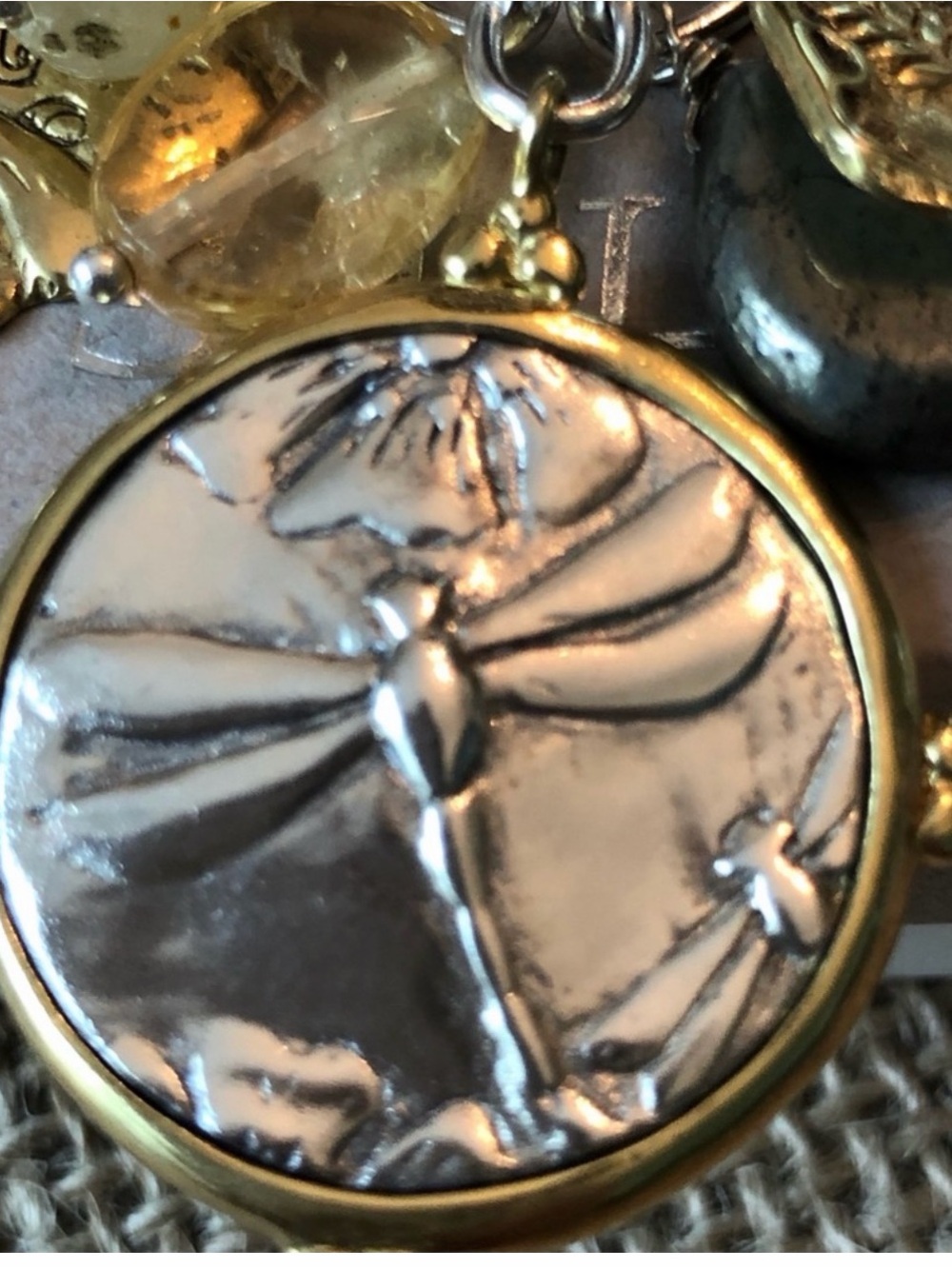 Rare Silpada Bracelet Silver and Gold Charm Bracelet up to 8.5โ Wrists ๐ - Picture 4 of 8